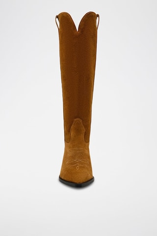 Bottes en nubuck Spiral - Marron