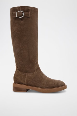 Bottes en nubuck La Rue - Taupe