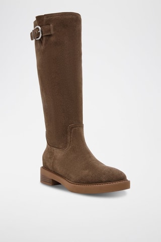 Bottes en nubuck La Rue - Taupe
