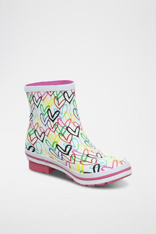 Bottes de pluie Bobs Rain - Blanc et rose - Skechers