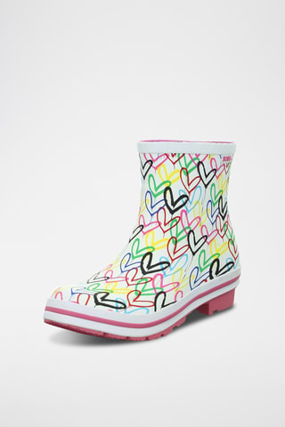 Bottes de pluie Bobs Rain - Blanc et rose - Skechers