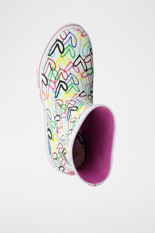 Bottes de pluie Bobs Rain - Blanc et rose - Skechers
