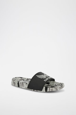 Claquettes Becal  - Noir et blanc
