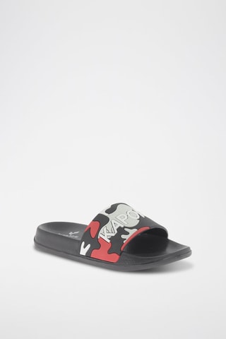 Claquettes Boraly - Rouge et noir