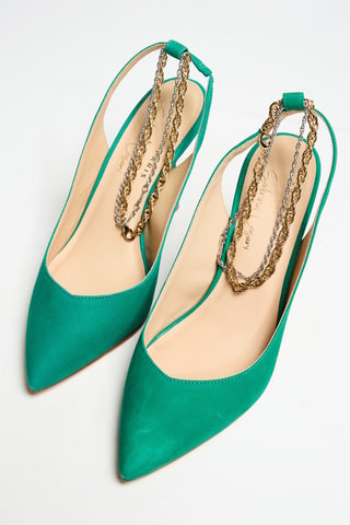 Escarpins en nubuck - Vert - Cosmoparis