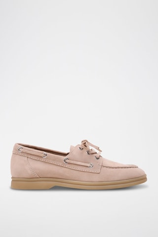 Chaussures bateau en nubuck Ports - Nude