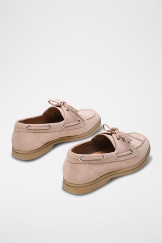 Chaussures bateau en nubuck Ports - Nude