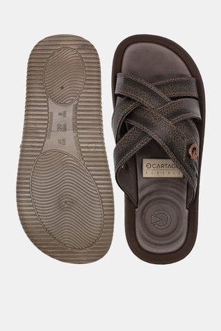 Mules Cartago Fiji Essencial Slide -  Marron