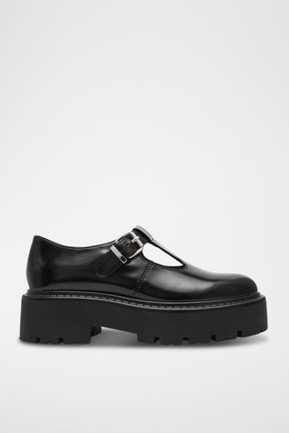 Salomés plateformes en cuir Oracle - Noir