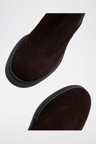 Bottines Chelsea en cuir Gabin - Marron foncé
