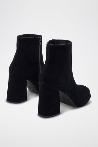Bottines en cuir de chèvre Lireya - Noir