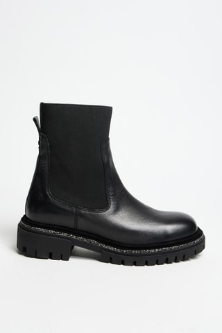 Bottines Chelsea en cuir - Noir - Innuovo