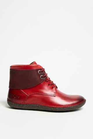 Bottines en cuir Hobbytwo - Rouge - Kickers