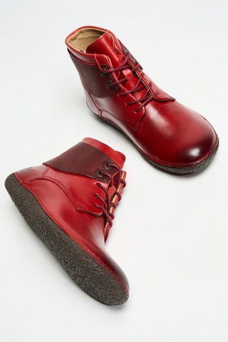 Bottines en cuir Hobbytwo - Rouge - Kickers