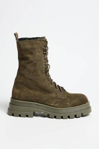 Bottines en nubuck - Kaki - Innuovo
