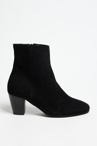 Bottines en nubuck - Noir - Cosmoparis