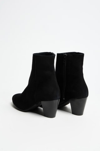 Bottines en nubuck - Noir - Cosmoparis