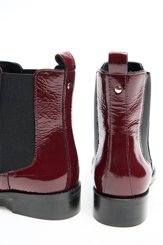 Bottines Chelsea en cuir - Rouge - Cosmoparis