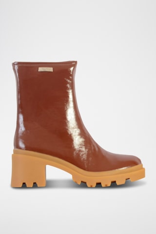 Bottines vernies - Rouge brique - Tropeziennes