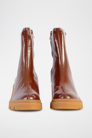 Bottines vernies - Rouge brique - Tropeziennes