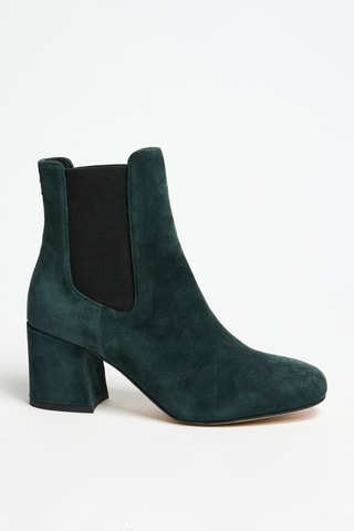 Bottines Chelsea en nubuck - Vert foncé - Cosmoparis