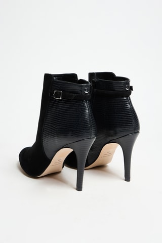 Bottines en nubuck - Noir - Cosmoparis