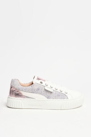 Baskets - Blanc et gris clair chiné - Vanessa Wu
