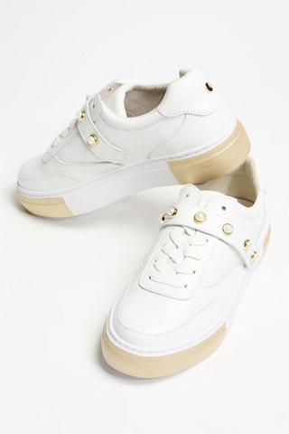 Baskets en cuir - Blanc - Cosmoparis