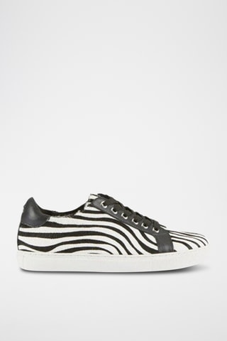 Baskets en cuir Hivea - Noir et blanc - Cosmoparis