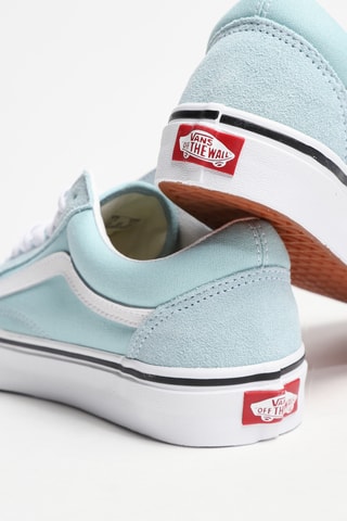 Baskets en cuir Old Skool - Ciel - Vans
