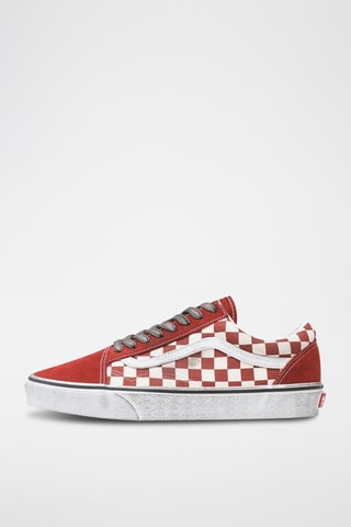 Baskets en nubuck Old Skool - Rouge - Vans