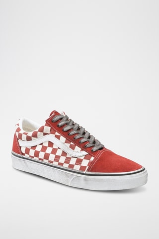 Baskets en nubuck Old Skool - Rouge - Vans