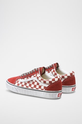 Baskets en nubuck Old Skool - Rouge - Vans