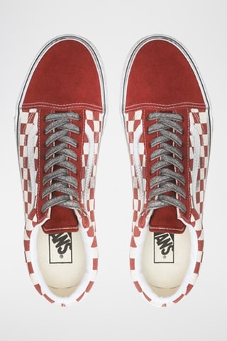 Baskets en nubuck Old Skool - Rouge - Vans