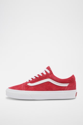 Baskets en nubuck Old Skool - Rouge - Vans