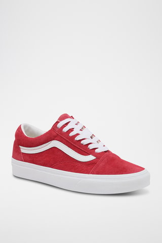 Baskets en nubuck Old Skool - Rouge - Vans