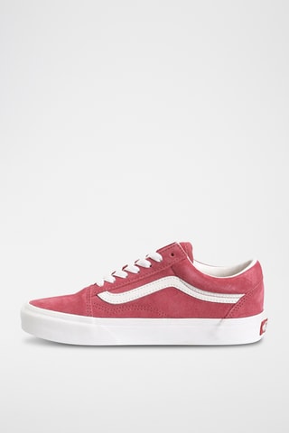 Baskets en nubuck Old Skool - Rouge - Vans