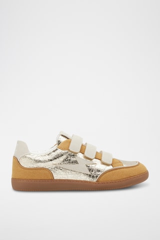 Baskets Laurette - Camel et argenté