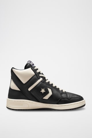 Baskets montantes en cuir Weapon - Noir et blanc - Converse