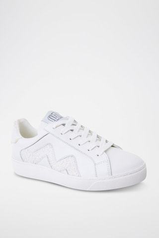 Baskets en cuir de veau Clelia - Blanc