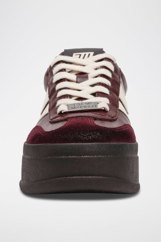 Baskets plateformes en cuir Off-Track - Bordeaux