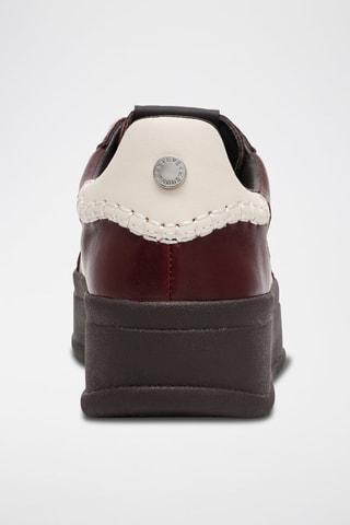 Baskets plateformes en cuir Off-Track - Bordeaux