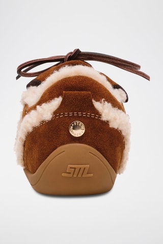 Baskets fourrées en nubuck Freezone - Marron