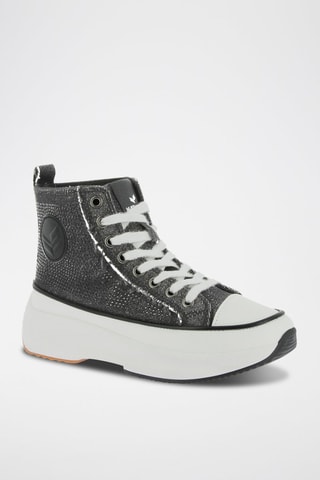 Baskets montantes plateformes Christa - Gris