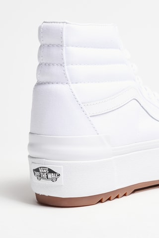 Baskets montantes plateformes en cuir - Blanc - Vans