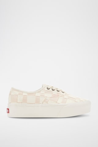 Baskets plateformes - Blanc et rose - Vans
