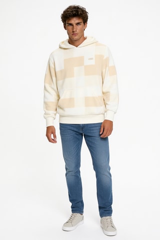 Sweat à capuche - Ecru et beige - Vans