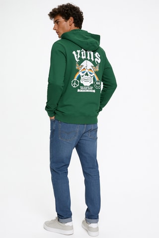 Sweat à capuche - Vert foncé - Vans