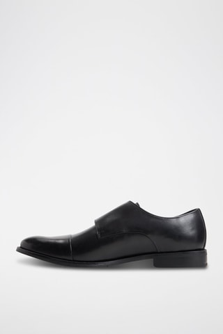 Monk strap in pelle Henson - Nero