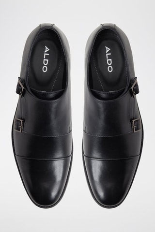 Monk strap in pelle Henson - Nero